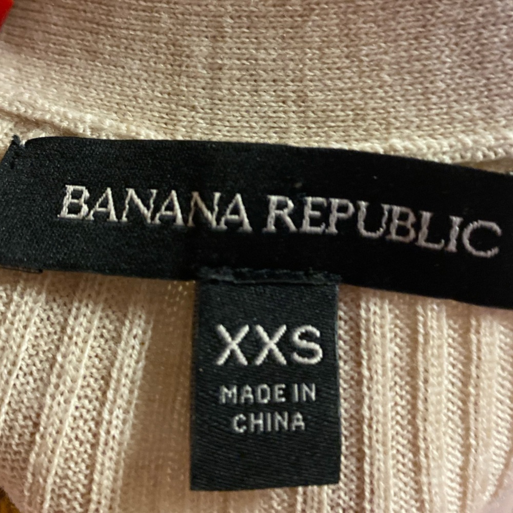 Banana Republic Cream Ribbed Knit Sweater Dress Size XXS - Picture 6 of 6
